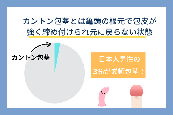 カントン包茎（嵌頓包茎）とは？特徴や症状など