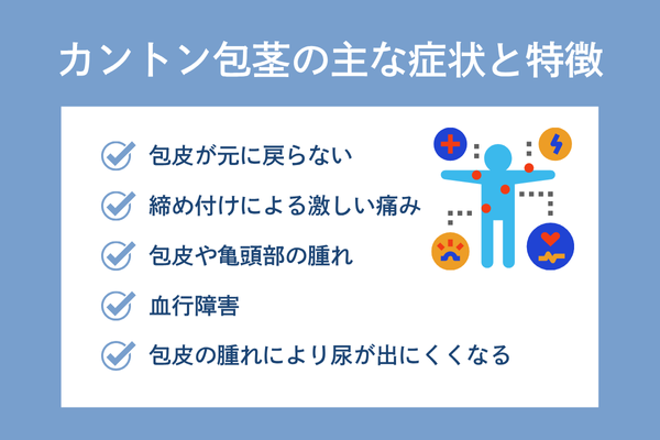 カントン包茎の症状や特徴