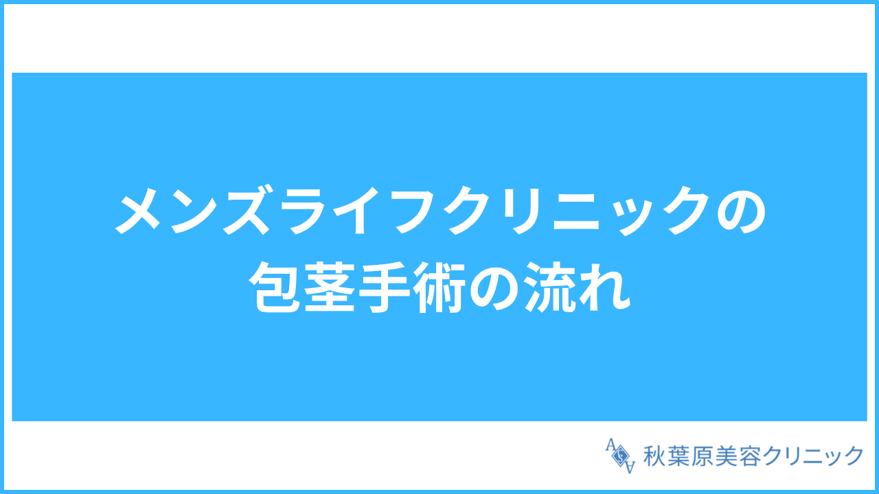 大見出し直下画像 メンズライフクリニックの包茎手術の流れ